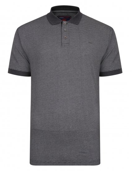 Kam Jeans Casual Look Polo Charcoal - Polo - Polo Uomo Taglie Forti