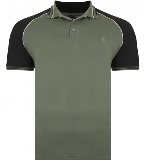 Kam Jeans 5445 Pique Polo Khaki - Polo - Polo Uomo Taglie Forti