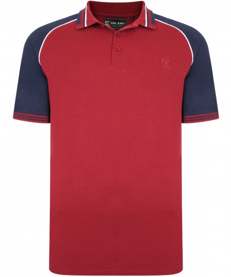 Kam Jeans 5445 Pique Polo Burgundy - Polo - Polo Uomo Taglie Forti