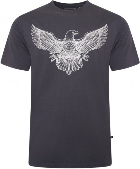 Kam Jeans 5758 Eagle Print T-Shirt Indigo - Magliette - Magliette Uomo Taglie Forti