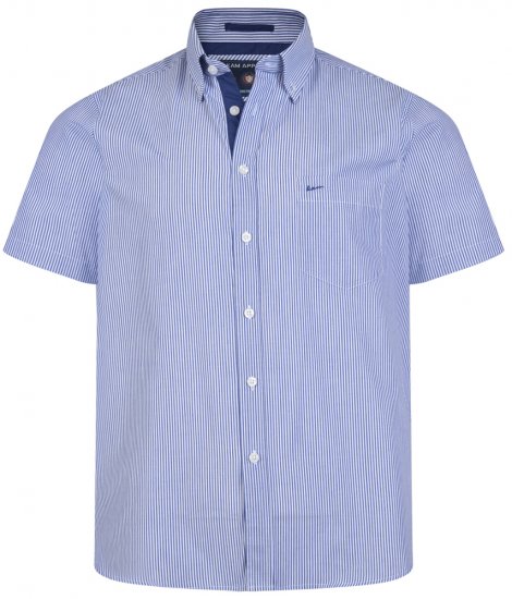 Kam Jeans 6164 Short Sleeve Shirt Navy - Camicie - Camicie Taglie Forti Uomo