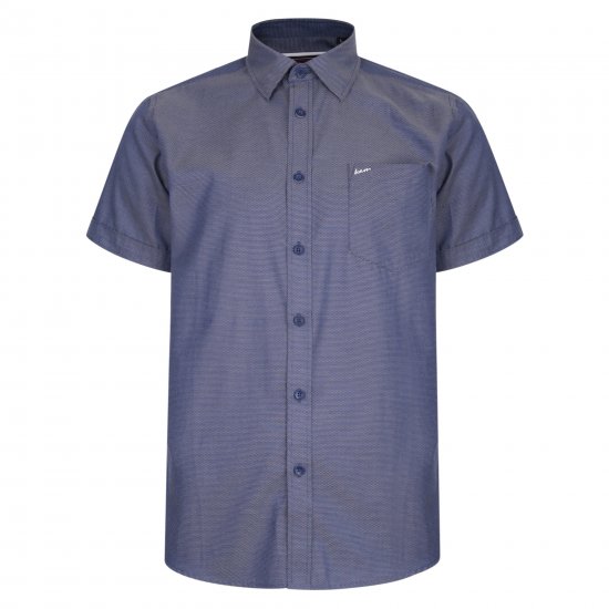 Kam Jeans 6203 Smart/Casual Shirt Indigo - Camicie - Camicie Taglie Forti Uomo