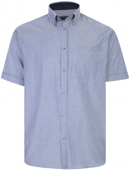Kam Jeans 6224 Short sleeve Shirt Navy - Camicie - Camicie Taglie Forti Uomo