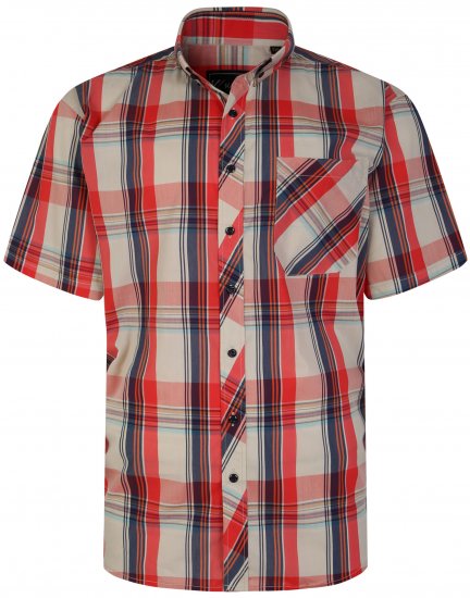 Kam Jeans 6255 Short sleeve Shirt Multi colour - Camicie - Camicie Taglie Forti Uomo
