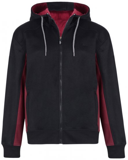 Kam Jeans 7001 Hoodie Black - Felpe & felpe con cappuccio - Felpe & Felpe con Cappuccio Uomo Taglie Forti