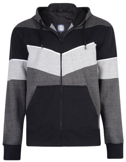 Kam Jeans 7004 Charcoal - Felpe & felpe con cappuccio - Felpe & Felpe con Cappuccio Uomo Taglie Forti