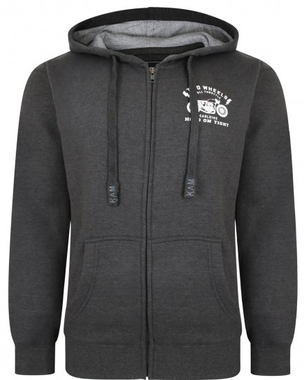 Kam Jeans 7043 Full Throttle Hoodie - Felpe & felpe con cappuccio - Felpe & Felpe con Cappuccio Uomo Taglie Forti