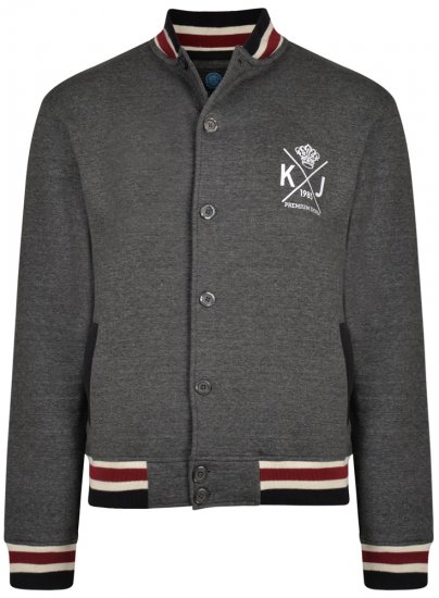 Kam Jeans 719 Button Sweater Charcoal - Felpe & felpe con cappuccio - Felpe & Felpe con Cappuccio Uomo Taglie Forti