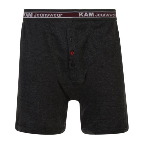 Kam Jeans Boxershorts Black, Grey, Navy 3-Pack - Intimo & costumi da bagno - Intimo Taglie Forti Uomo