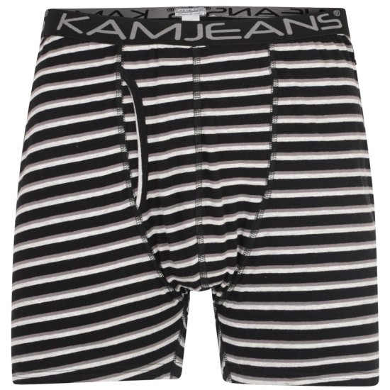 Kam Jeans Striped Boxershorts 2-Pack - Intimo & costumi da bagno - Intimo Taglie Forti Uomo