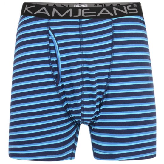 Kam Jeans Striped Boxershorts 2-Pack - Intimo & costumi da bagno - Intimo Taglie Forti Uomo