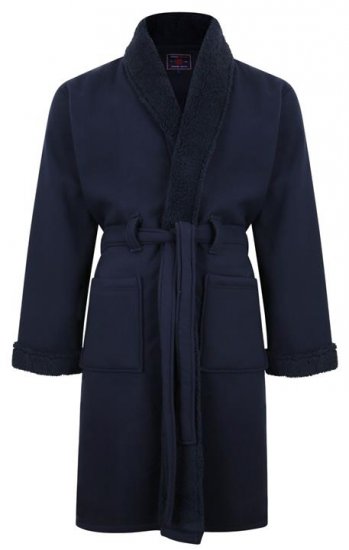 Kam Jeans 878 Sherpa Lined Dressing Robe - Intimo & costumi da bagno - Intimo Taglie Forti Uomo