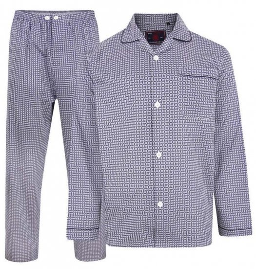 Kam Jeans 879 Dobby Print Pyjama Set - Intimo & costumi da bagno - Intimo Taglie Forti Uomo