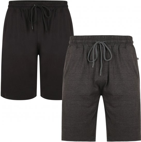 Kam Jeans 885 Jersey Shorts Twin Pack - Pantaloni & pantaloncini tuta - Pantaloni Tuta Uomo Taglie Forti