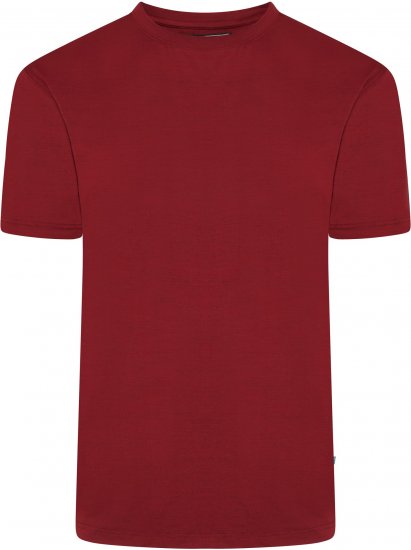 Kam Jeans AP001 XT Active Performance Marl Tee Burgundy - Magliette - Magliette Uomo Taglie Forti