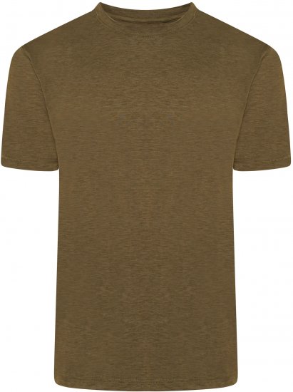 Kam Jeans AP001 XT Active Performance Marl Tee Khaki - Magliette - Magliette Uomo Taglie Forti