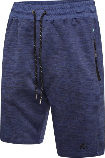Kam Jeans AP005 Active Performance Marl Shorts Indigo - Pantaloni & Pantaloncini Tuta - Pantaloni Tuta Uomo Taglie Forti