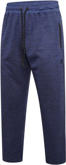 Kam Jeans AP006 Active Performance Marl Jog Pants Indigo - Pantaloni & pantaloncini tuta - Pantaloni Tuta Uomo Taglie Forti