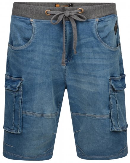 Kam Jeans Dito Denim Shorts Light Used - Shorts - Pantaloncini Uomo Taglie Forti