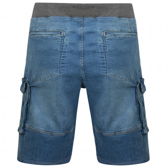Kam Jeans Dito Denim Shorts Light Used - Shorts - Pantaloncini Uomo Taglie Forti