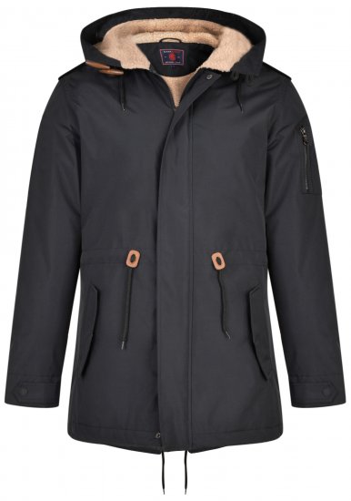 Kam Jeans KV112 Parka Black - Giubbotti - Giubbotti Uomo Taglie Forti