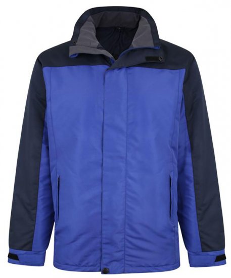 Kam Jeans KV113 Padded Waterproof Coat Navy - Giubbotti - Giubbotti Uomo Taglie Forti