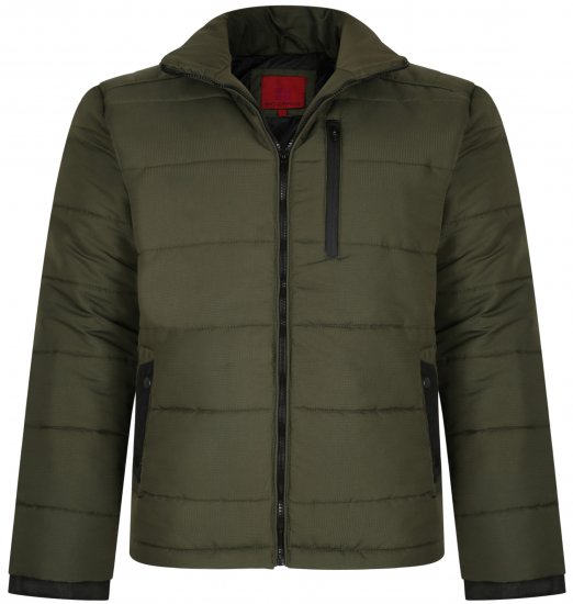 Kam Jeans KV114 Puffer Jacket Khaki - Giubbotti - Giubbotti Uomo Taglie Forti