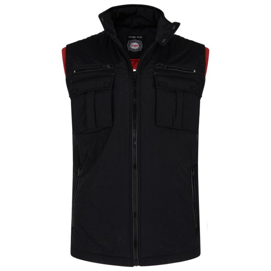 Kam Jeans KV73 Vest Black - Giubbotti - Giubbotti Uomo Taglie Forti