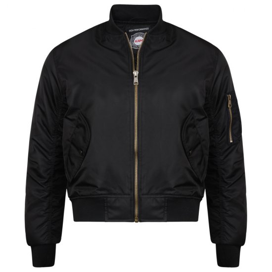 Kam Jeans KV75 Bomber Jacket Black - Giubbotti - Giubbotti Uomo Taglie Forti