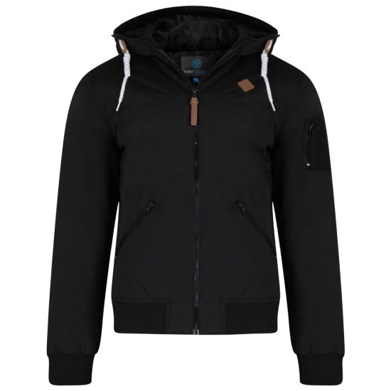 Kam Jeans KV76 Bomber Jacket Black - Giubbotti - Giubbotti Uomo Taglie Forti