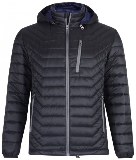 Kam Jeans KV90 Jacket Black - Giubbotti - Giubbotti Uomo Taglie Forti