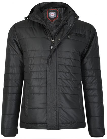 Kam Jeans KV94 Jacket Black - Giubbotti - Giubbotti Uomo Taglie Forti