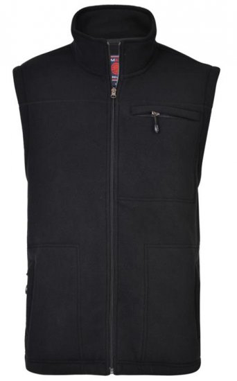 Kam Jeans KV99 Fleece Vest Black - Abbigliamento sportivo & Outdoor - Abbigliamento Sportivo Uomo Taglie Forti