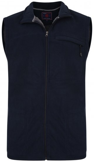 Kam Jeans KV99 Fleece Vest Navy - Abbigliamento sportivo & Outdoor - Abbigliamento Sportivo Uomo Taglie Forti