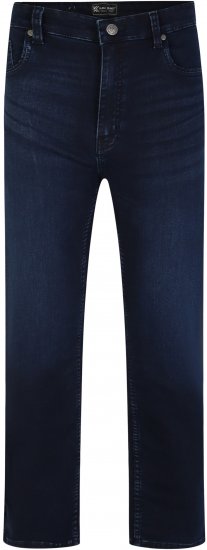 Kam Jeans Nunez Knitted Denim Stretch Fashion Jeans Dark Blue - Jeans & pantaloni - Jeans & Pantaloni Uomo Taglie Forti