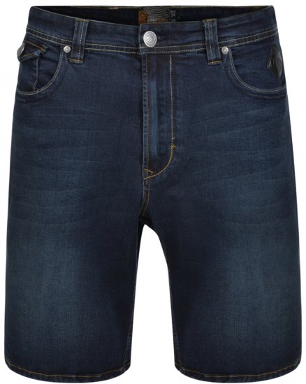 Kam Jeans Vincent Shorts Dark Used - Shorts - Pantaloncini Uomo Taglie Forti