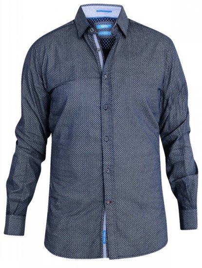 D555 Kermit Long Sleeve Printed Shirt - Camicie - Camicie Taglie Forti Uomo