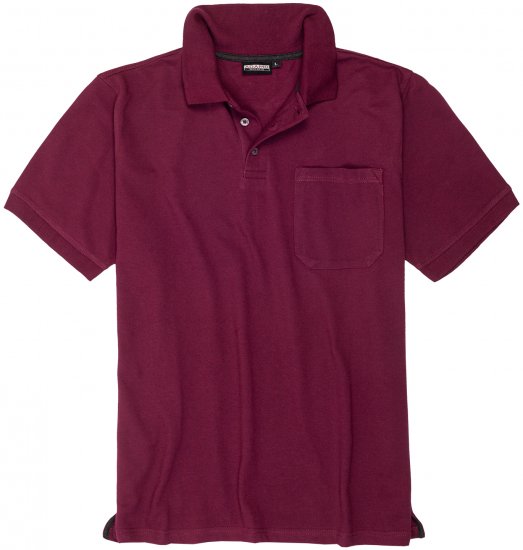 Adamo Klaas Regular fit Polo Shirt with Pocket Blackberry - Polo - Polo Uomo Taglie Forti