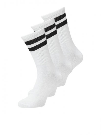 Jack & Jones Travis Calzini da tennis Bianco confezione da 3 - Intimo & costumi da bagno - Intimo Taglie Forti Uomo