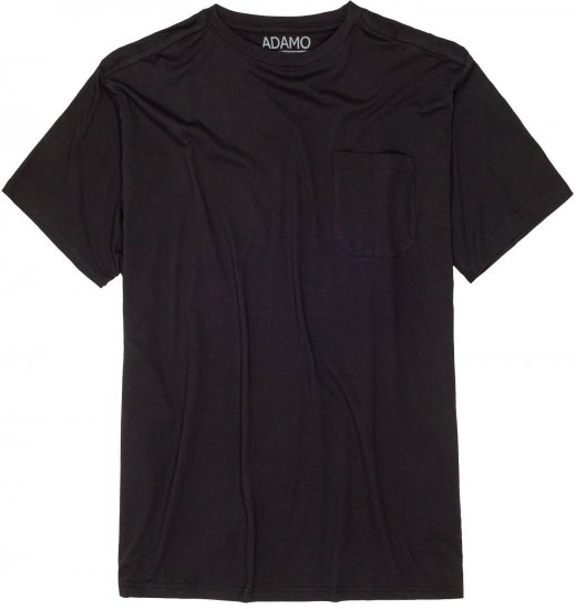 Adamo Kody Regular fit T-shirt with Pocket Black - Magliette - Magliette Uomo Taglie Forti
