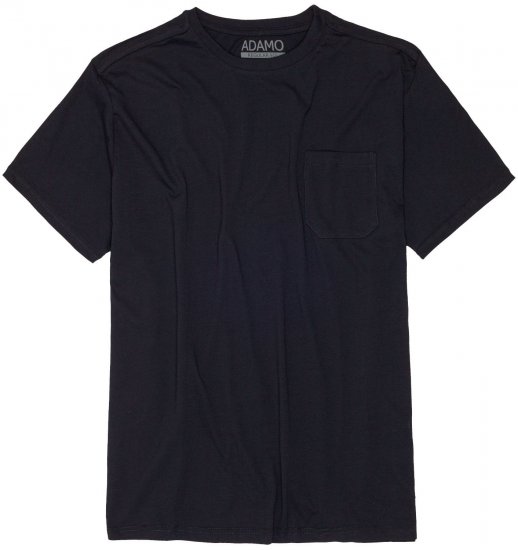 Adamo Kody Regular fit T-shirt with Pocket Navy - Magliette - Magliette Uomo Taglie Forti