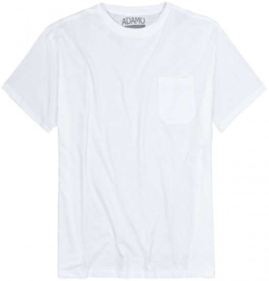 Adamo Kody Regular fit T-shirt with Pocket White - Magliette - Magliette Uomo Taglie Forti