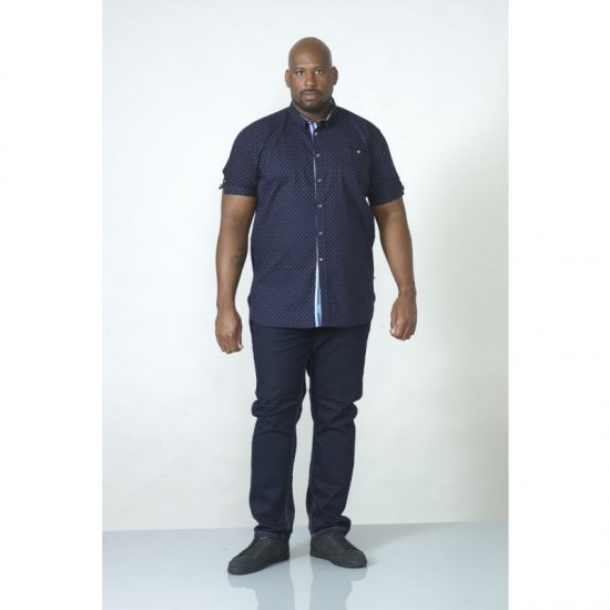 D555 Kurt Printed Short Sleeve Shirt - Camicie - Camicie Taglie Forti Uomo