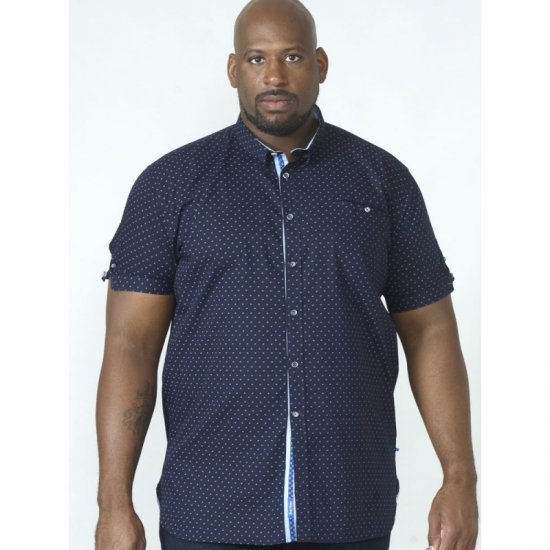 D555 Kurt Printed Short Sleeve Shirt - Camicie - Camicie Taglie Forti Uomo