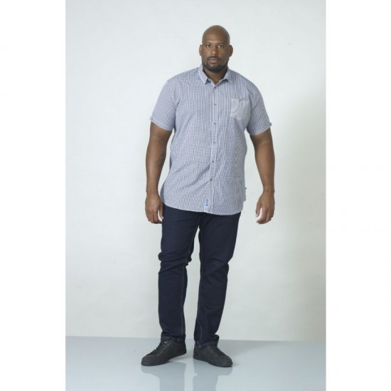 D555 Hank Gingham Short Sleeve Shirt - Camicie - Camicie Taglie Forti Uomo