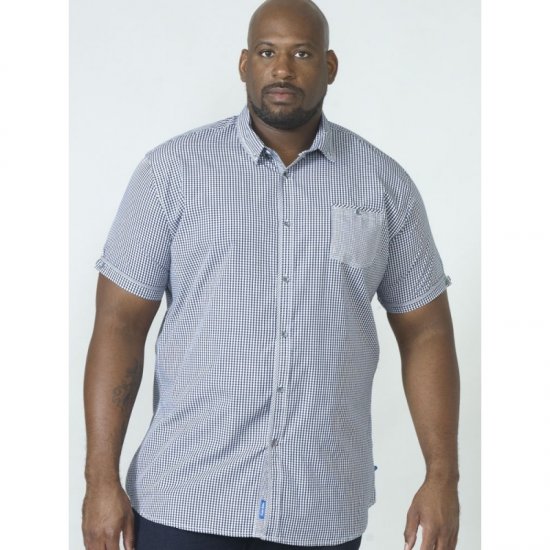 D555 Hank Gingham Short Sleeve Shirt - Camicie - Camicie Taglie Forti Uomo