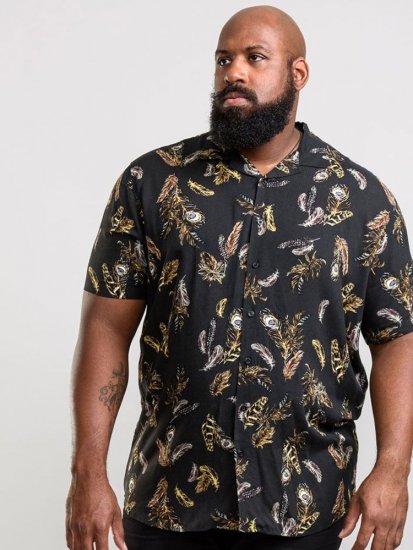 D555 Randal Shirt Black - Camicie - Camicie Taglie Forti Uomo