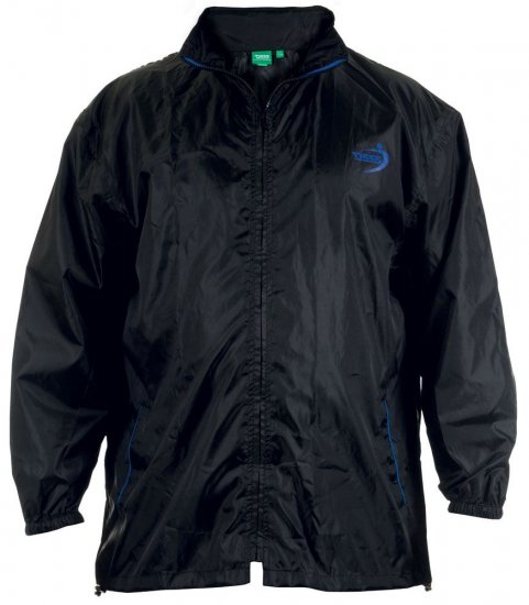 D555 Zac "Packaway" Rain Jacket Black - Abbigliamento sportivo & Outdoor - Abbigliamento Sportivo Uomo Taglie Forti