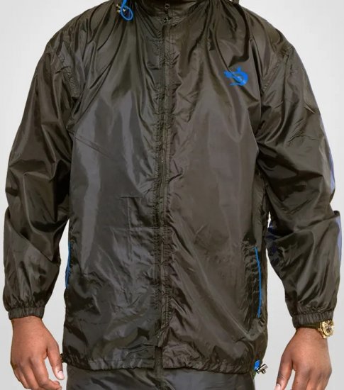 D555 Zac "Packaway" Rain Jacket Black - Abbigliamento sportivo & Outdoor - Abbigliamento Sportivo Uomo Taglie Forti