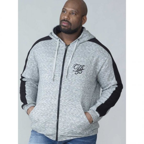 D555 Ronnie Full zip Hoodie - Felpe & felpe con cappuccio - Felpe & Felpe con Cappuccio Uomo Taglie Forti